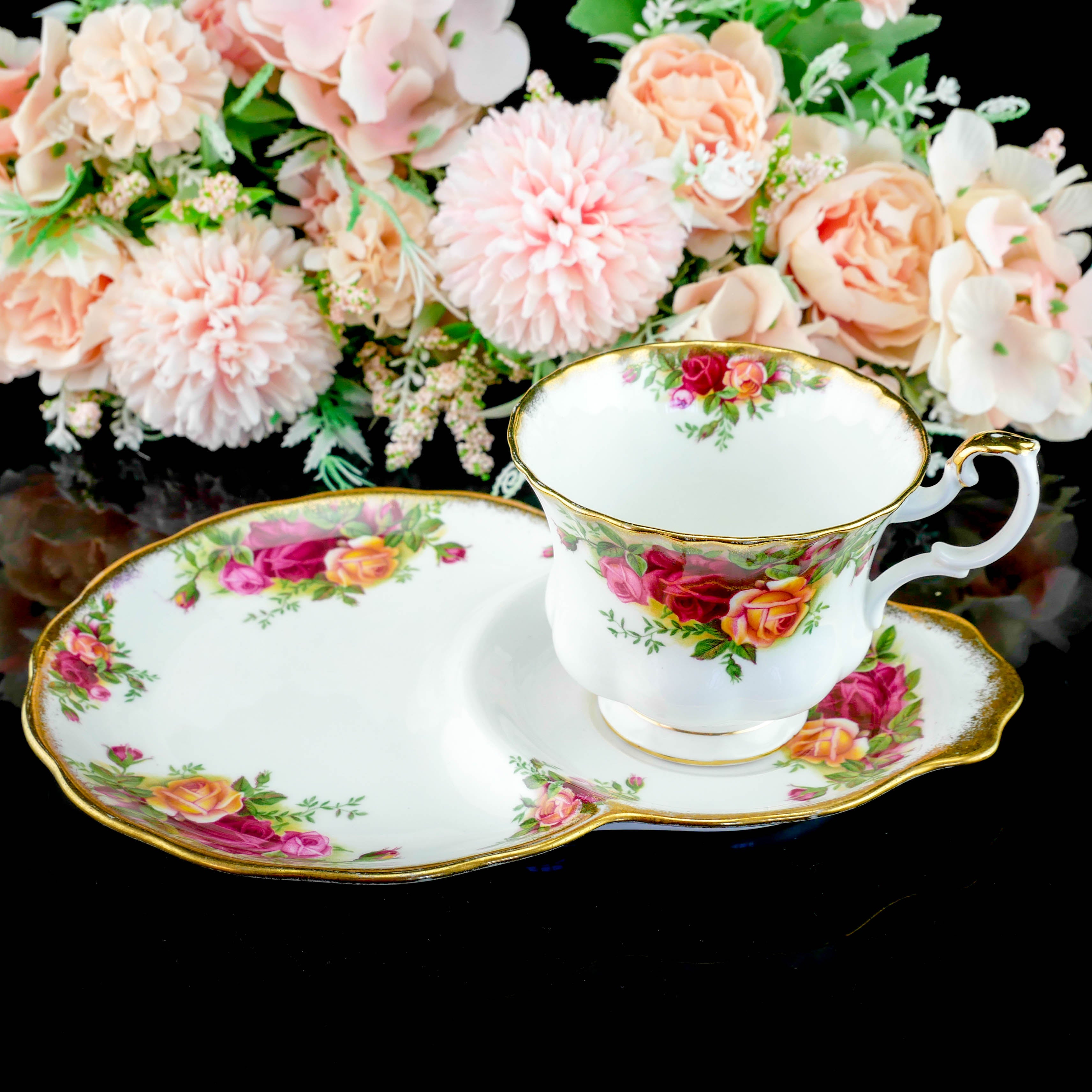 ロイヤル・アルバート『オールド・カントリー・ローズ』 テニスセット