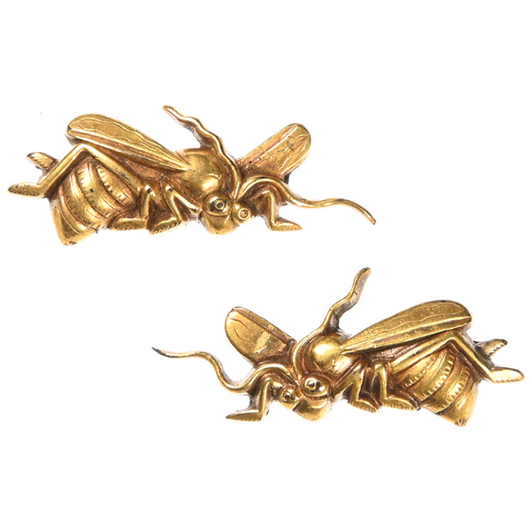 京金具師 蜂図目貫 保存刀装具 ｜日本刀販売は永楽堂