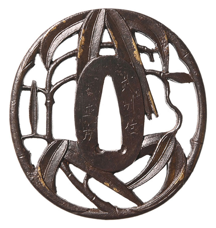 武州住正方 竹透鍔/鐔 ｜日本刀販売は永楽堂