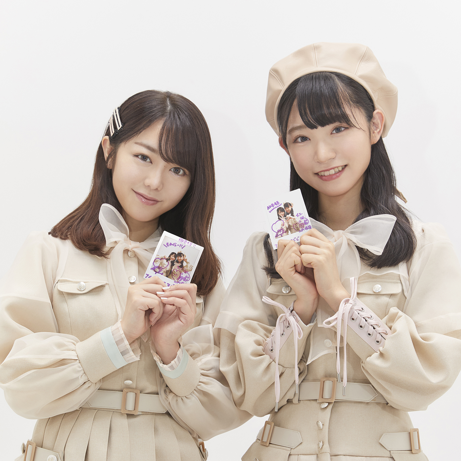 AKB48 峯岸みなみ＆山内瑞葵「失恋、ありがとう」2ショット直筆サイン