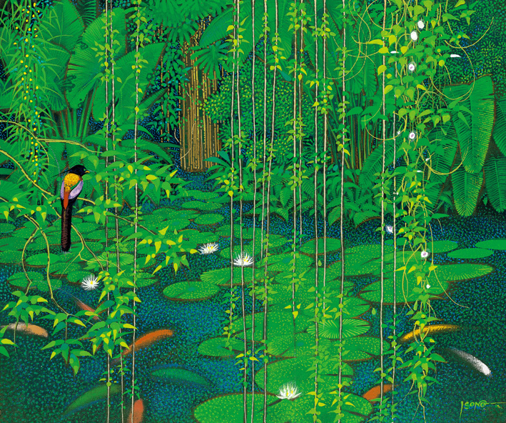 ジークレー額装版画 - 磯野宏夫 森の画集