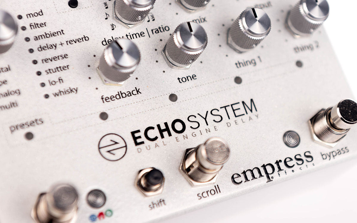Echosystem - Dual Engine Multi-Mode Delay Pedal – Empress Effects Inc.