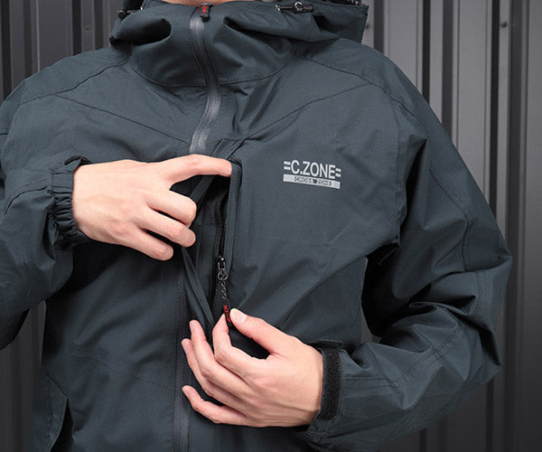 ジーベック C.ZONE 32000-19-L レインウェア 上下セット ディープ