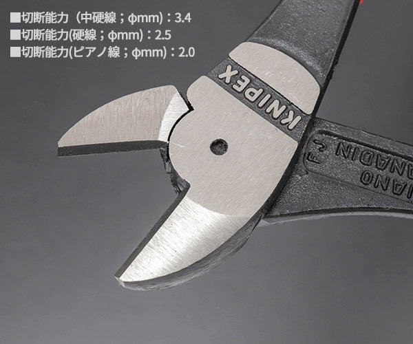 日本正規品 クニペックス 強力型斜ニッパー(硬線用) (SB) (7402-160SB