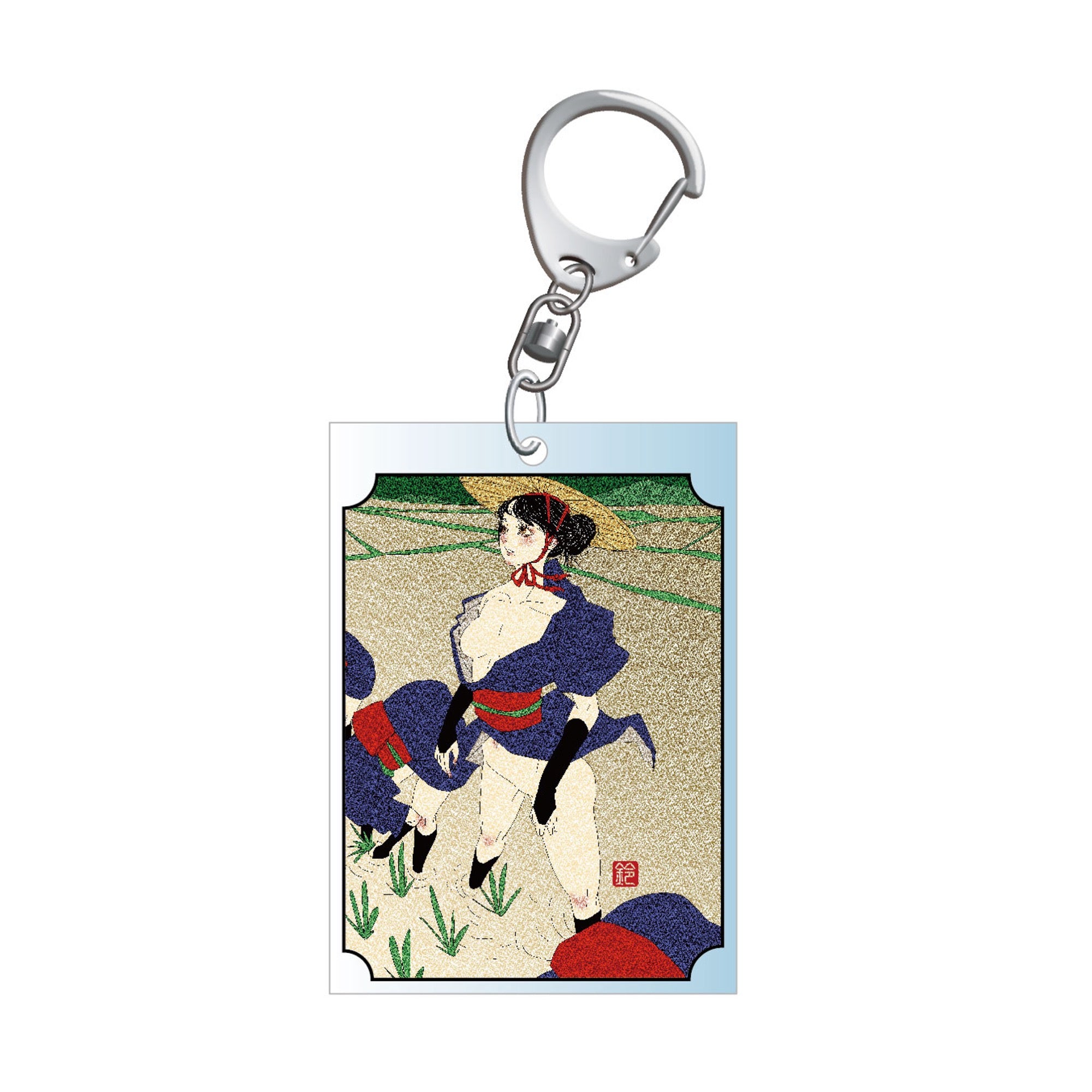 千社札風アクリルキーホルダー – EM STOCK