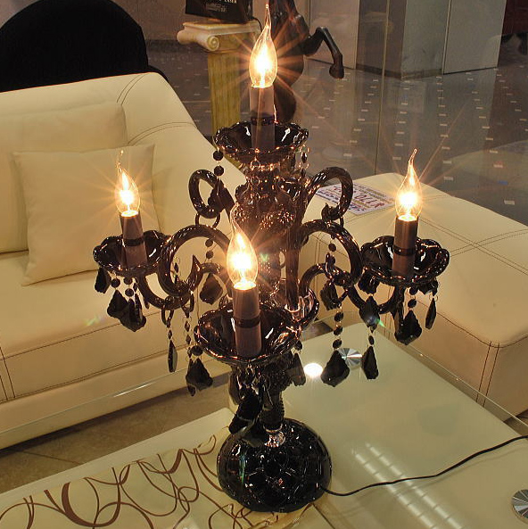 シャンデリアテーブルランプ 5灯 ブラック(W520×H780mm) | EL JEWEL