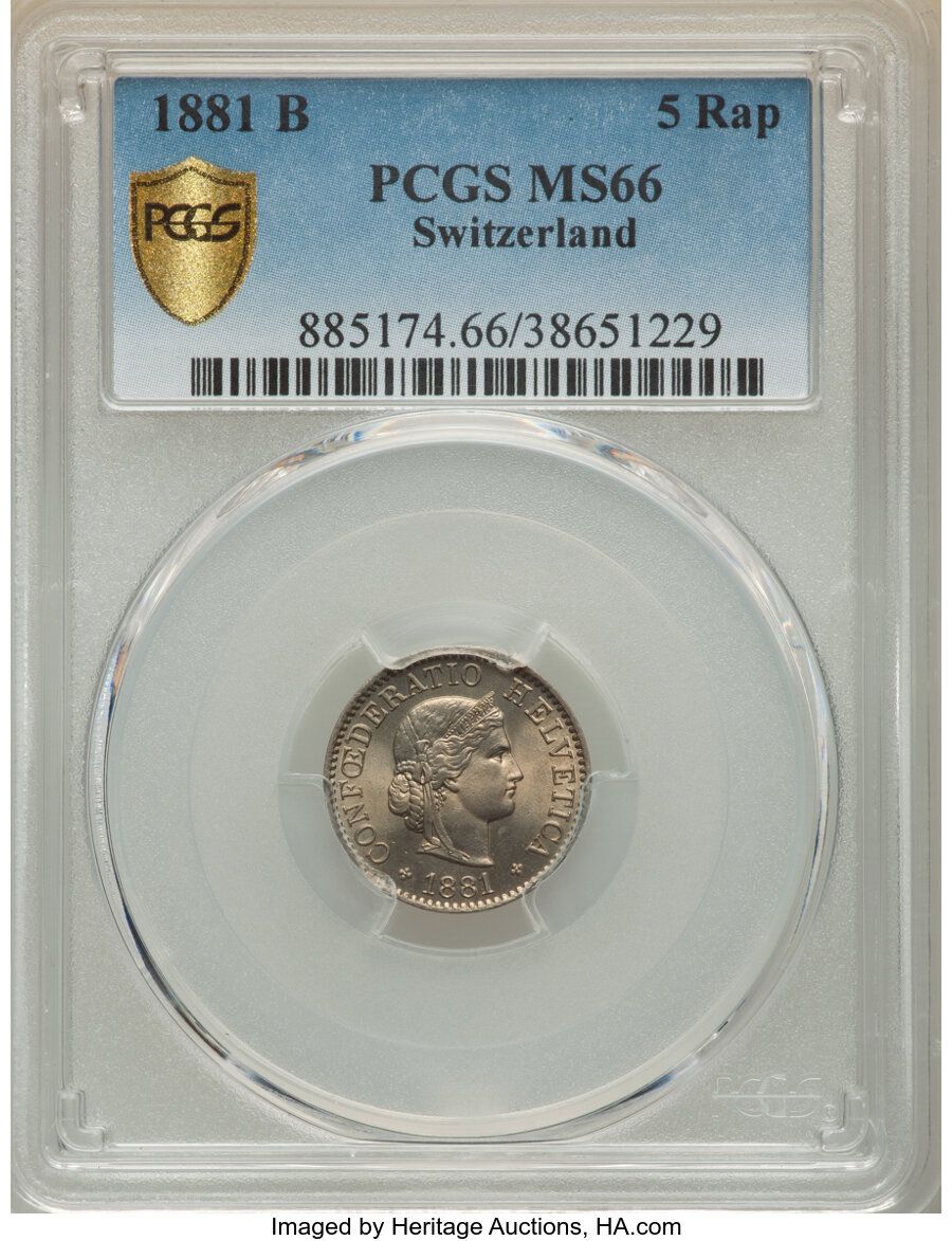 5 Rappen (Libertas; copper-nickel) - Switzerland (1848-date) – Numista