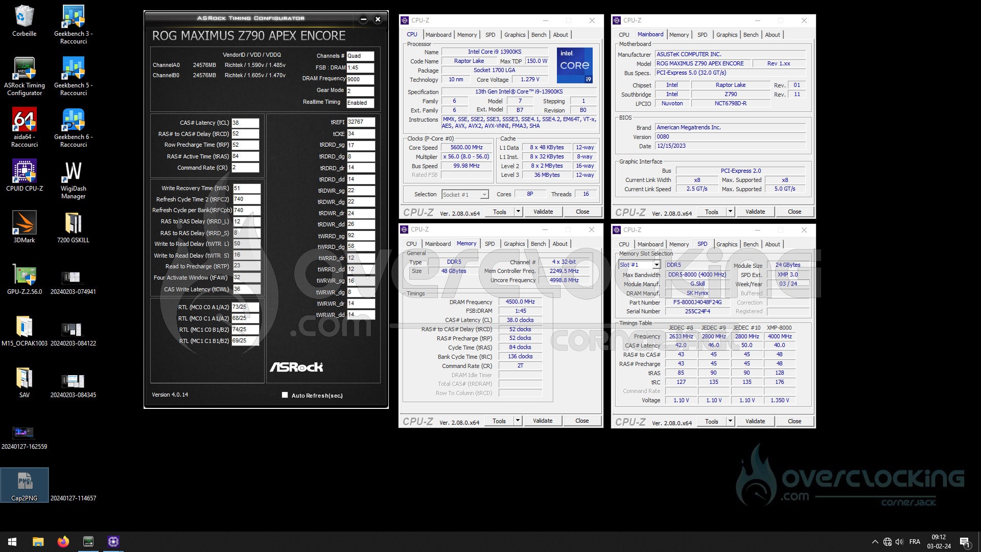 Review : 48 GB G.SKill Trident Z5 RGB 8000 MT/s CL40