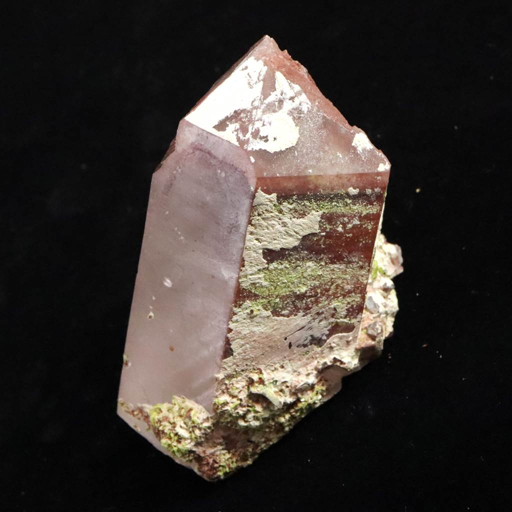 メッシーナクオーツ ヘマタイト イン クォーツAAA 85mm原石 208.7g (ID