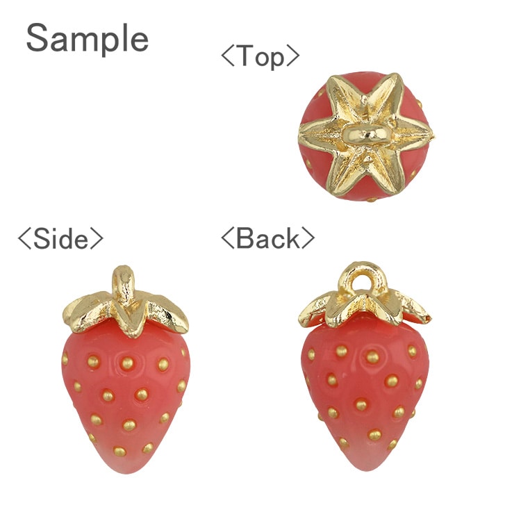 チャーム / ストロベリー / PK ｜アクセサリーチャーム・ハンドメイド