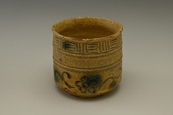 深見文紀 No.059007 黒漫画織部ぐい呑 | えにし庵