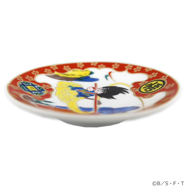 フジテレビ限定】ドラゴンボール 九谷焼豆皿 金襴筋斗雲図