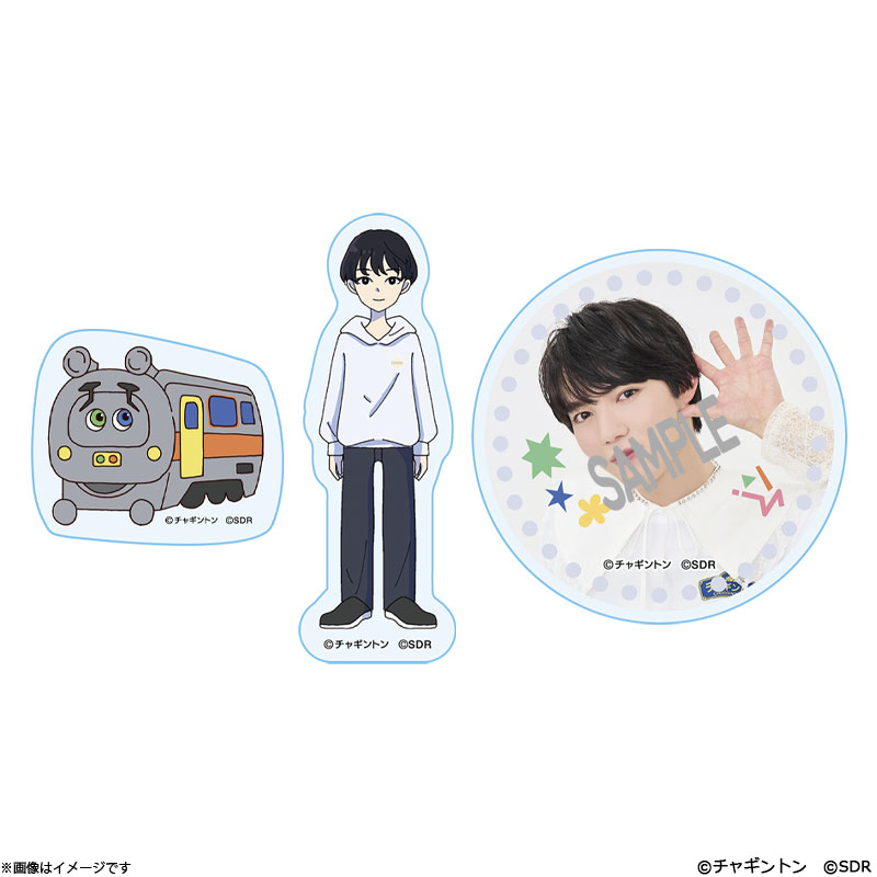 チャギントン×原因は自分にある。 アクリルステッカー エメリー＆小泉