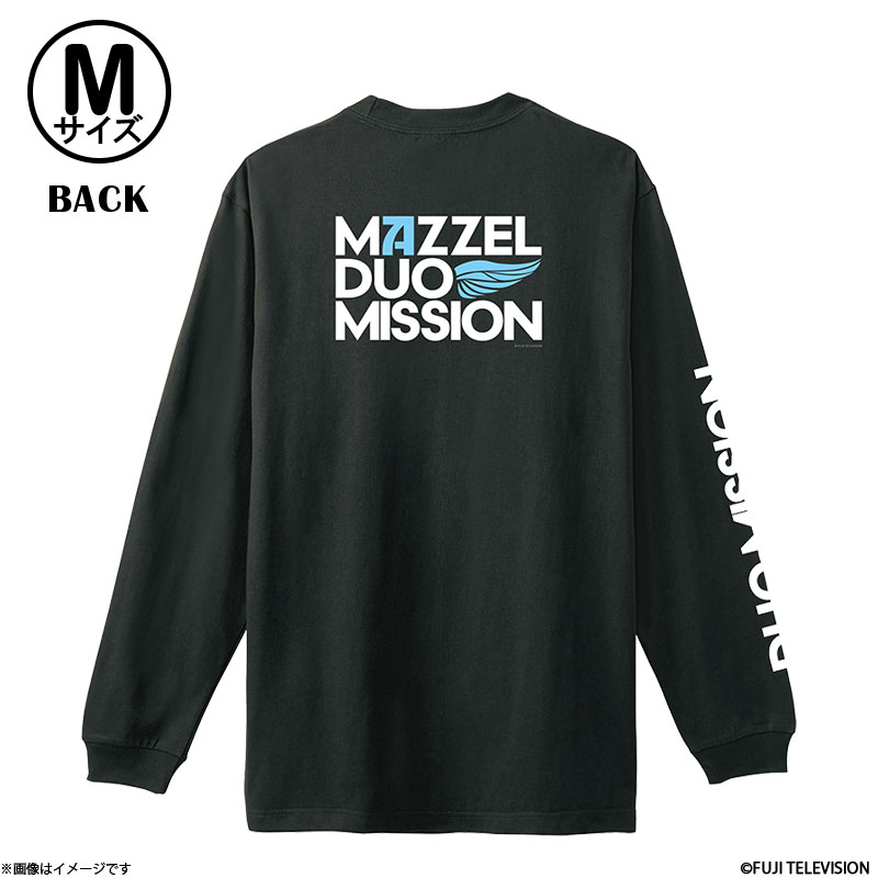 MAZZEL DUO MISSION ロング Tシャツ 黒 Mサイズ MAZZEL DUO MISSION