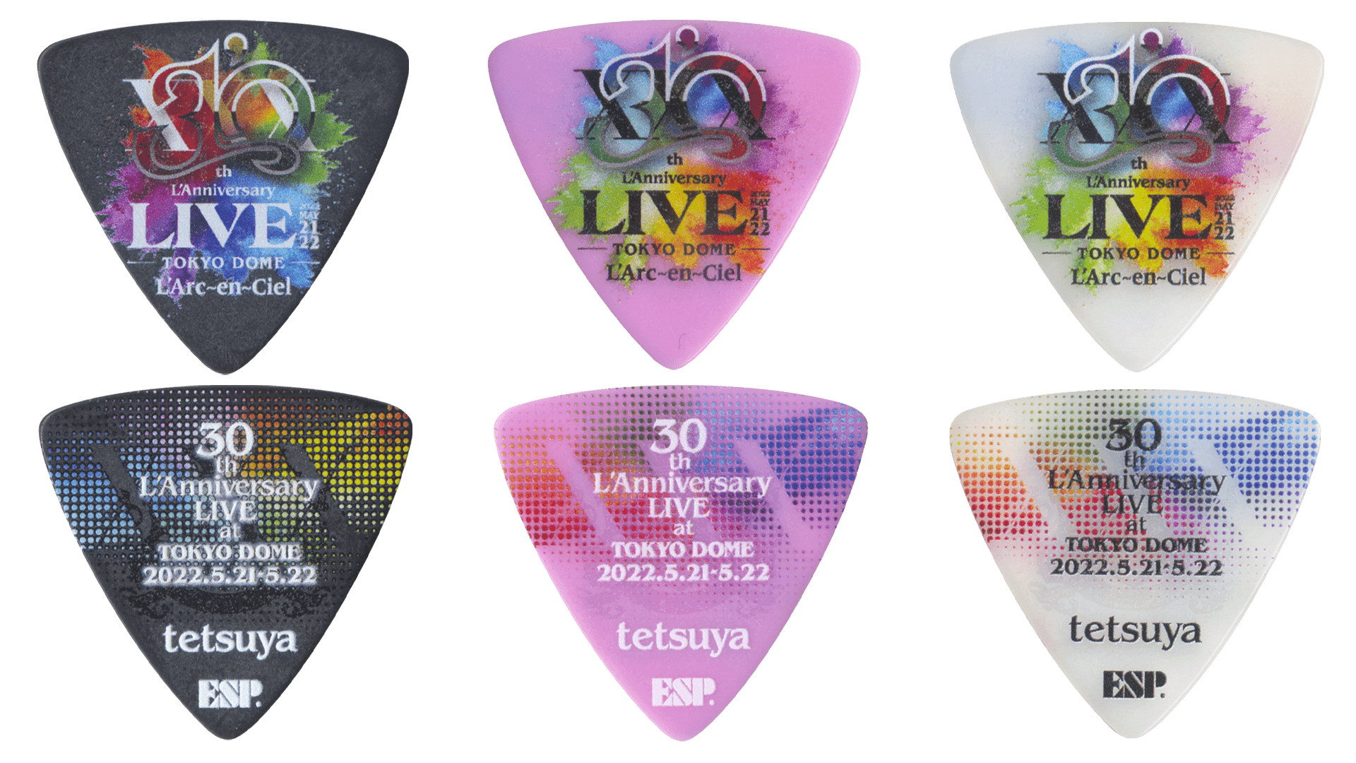 L'Arc-en-Ciel 30th L'Anniversary LIVE tetsuya Pick 発売 | ESP GUITARS