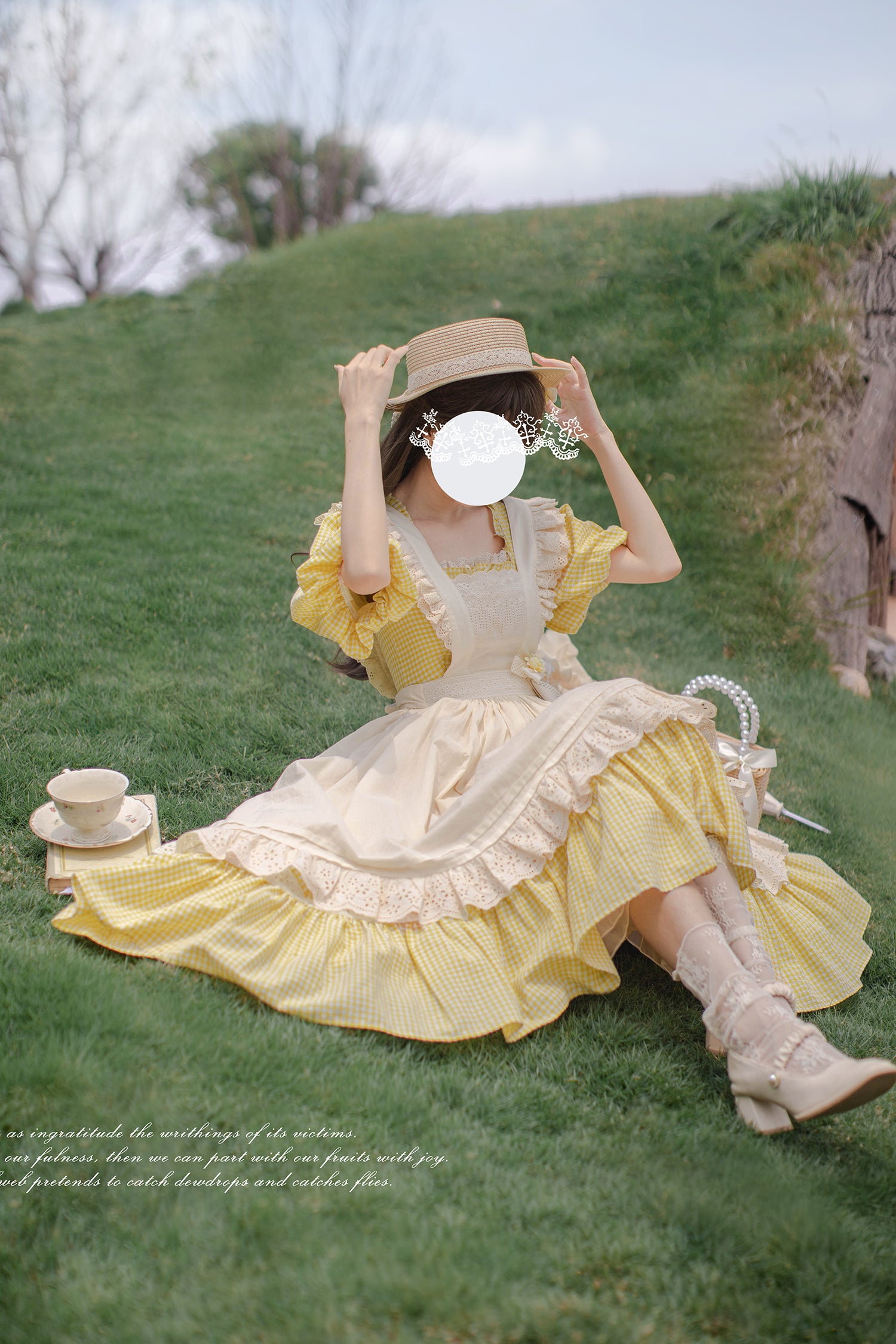 Belle エプロン付きワンピースセット【胡桃木JK】 – Epetice