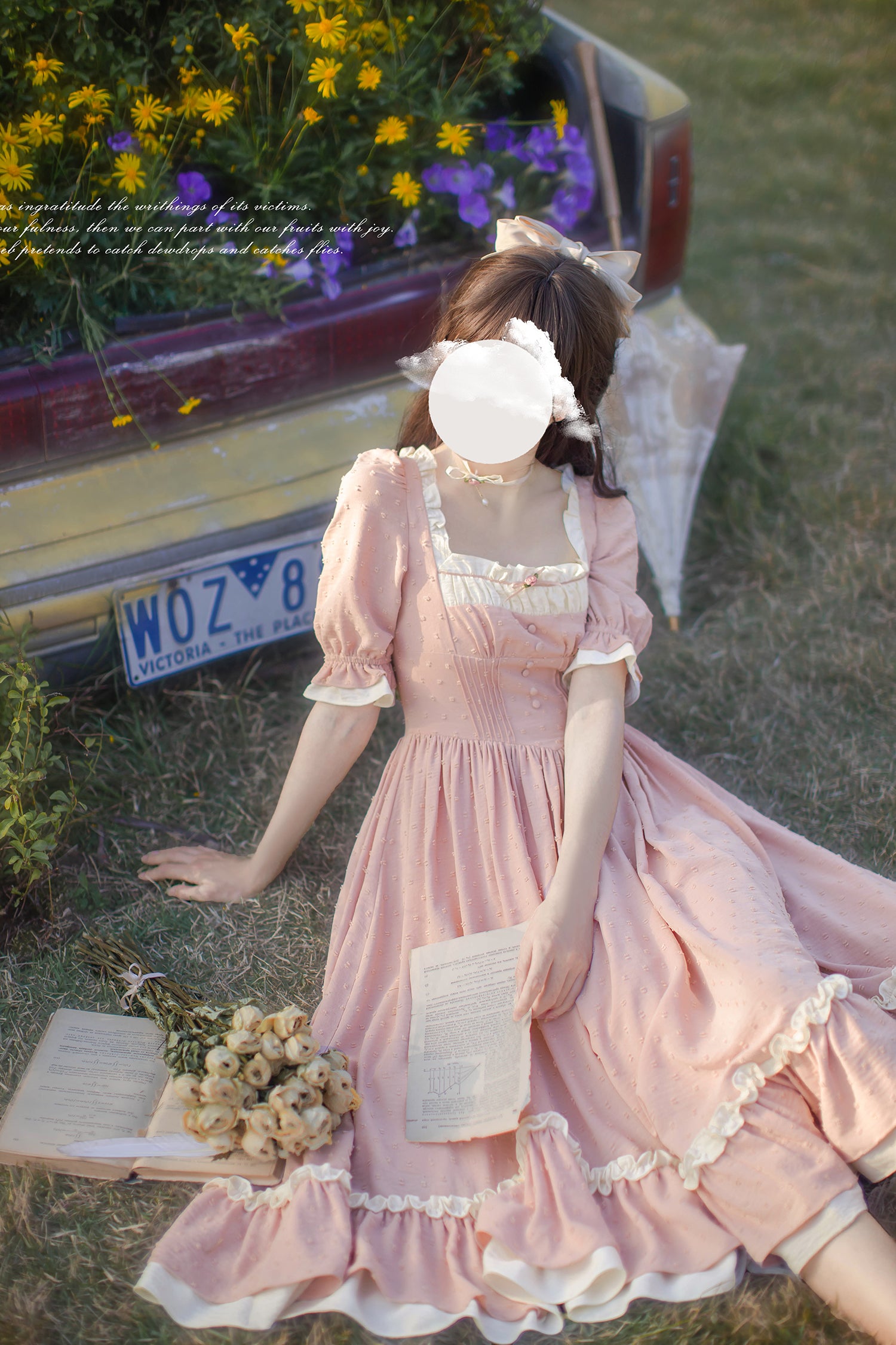 Rila エプロン付きワンピース【胡桃木JK】 – Epetice