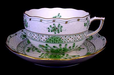 ユーロクラシクス｜ヘレンド 南京ブーケ 清の花かご 森の宝物