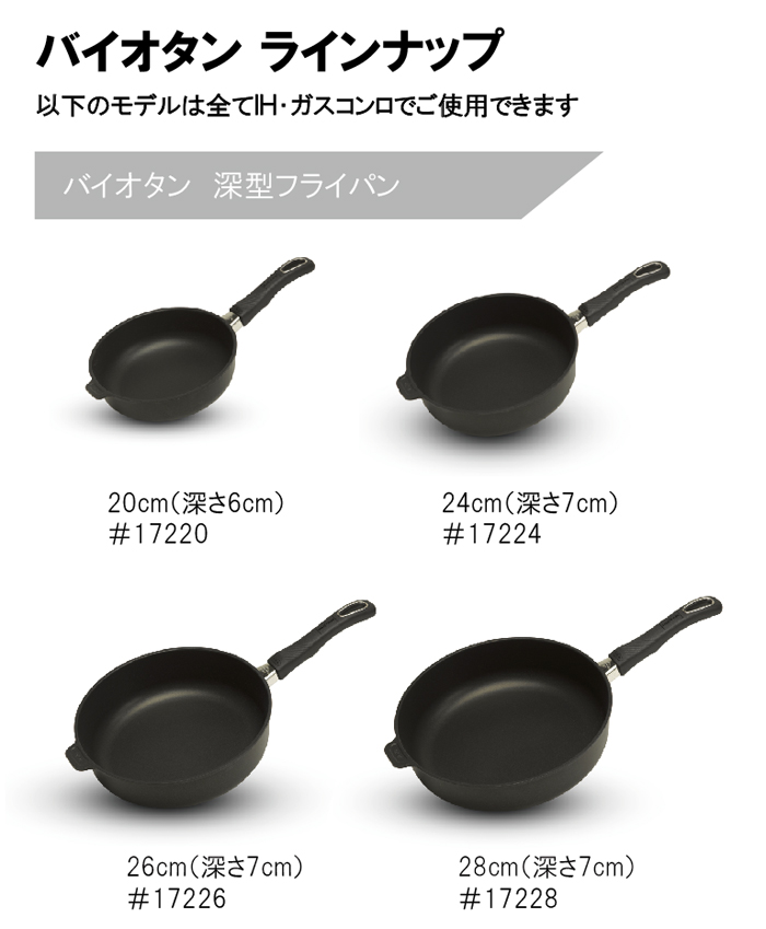 ガストロラックス Gastrolux バイオタン BIOTAN IH・ガス対応深型