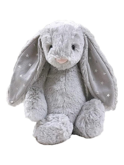 Mサイズ /31cm 】Bashful Bunny ☆ 星 耳 Shimmer Bunny シルバー 星耳