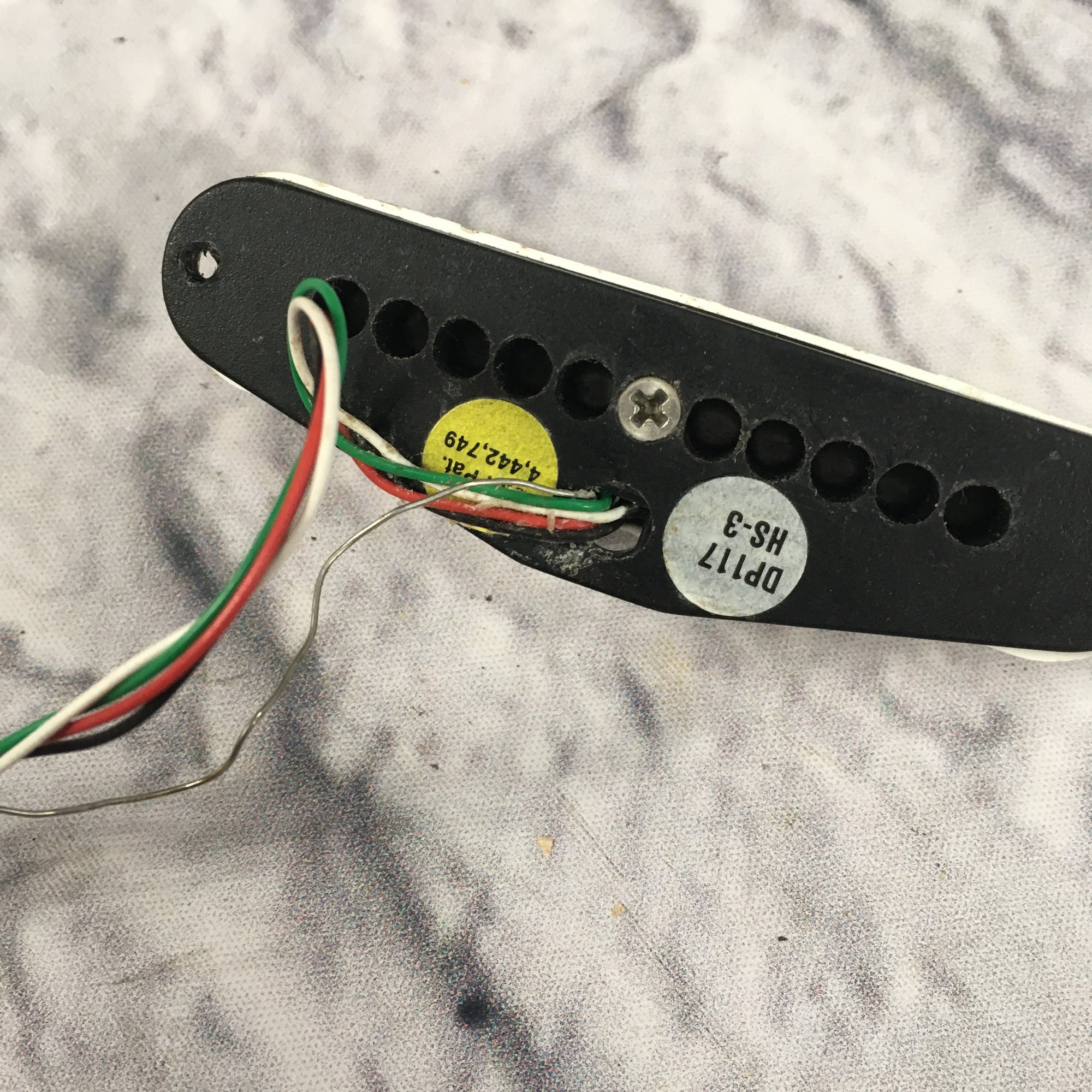 Dimarzio DP117 HS-3 White Guitar Pickup - Cover Loose - Evolution