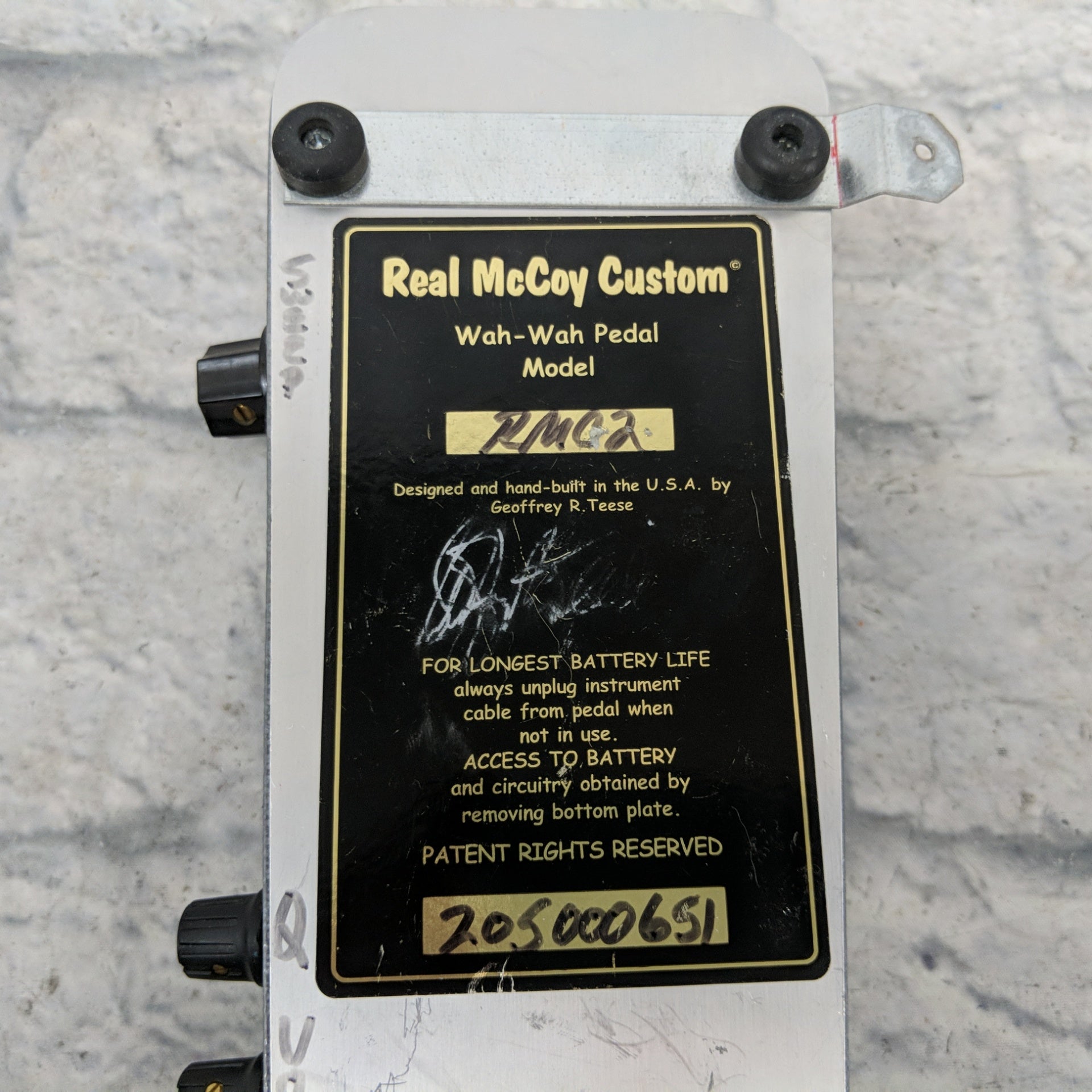 Real McCoy Custom RMC2 Wah Pedal - Evolution Music