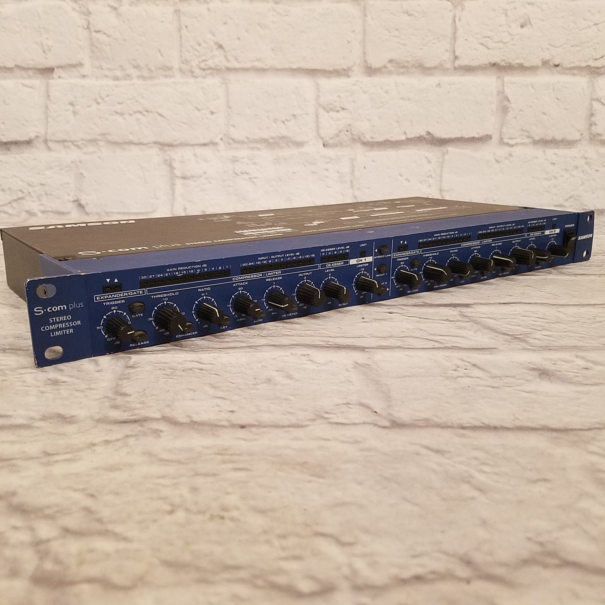 Samson S-Com Plus S Class Stereo Compressor/Limiter - Evolution Music