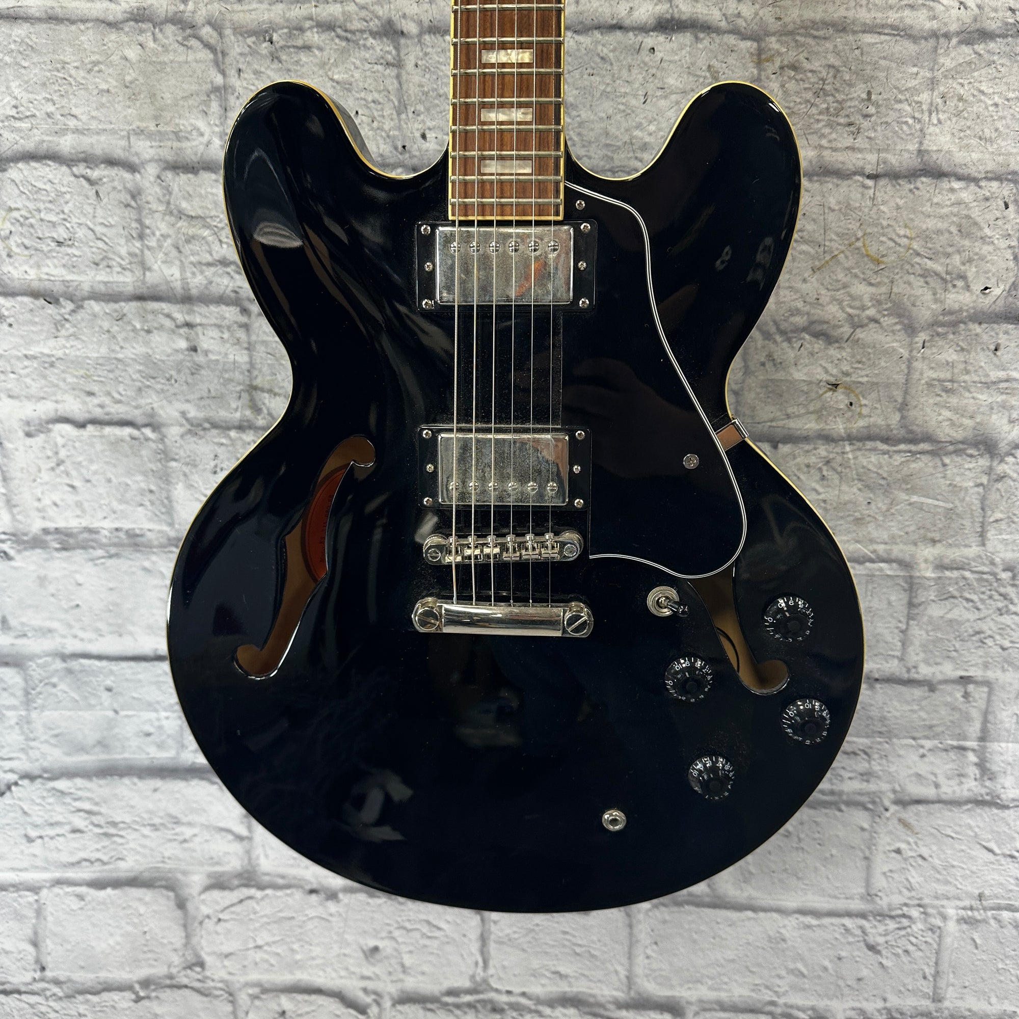 Epiphone ES 335 PRO w/ Hard Shell Case - Black - Evolution Music