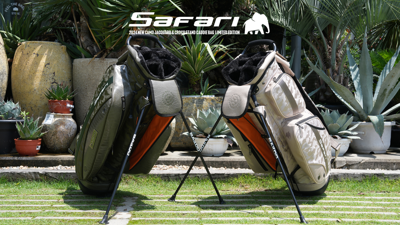 予約販売開始】2024 NEW CAMO JACQUARD & CROCO STAND CADDIE BAG