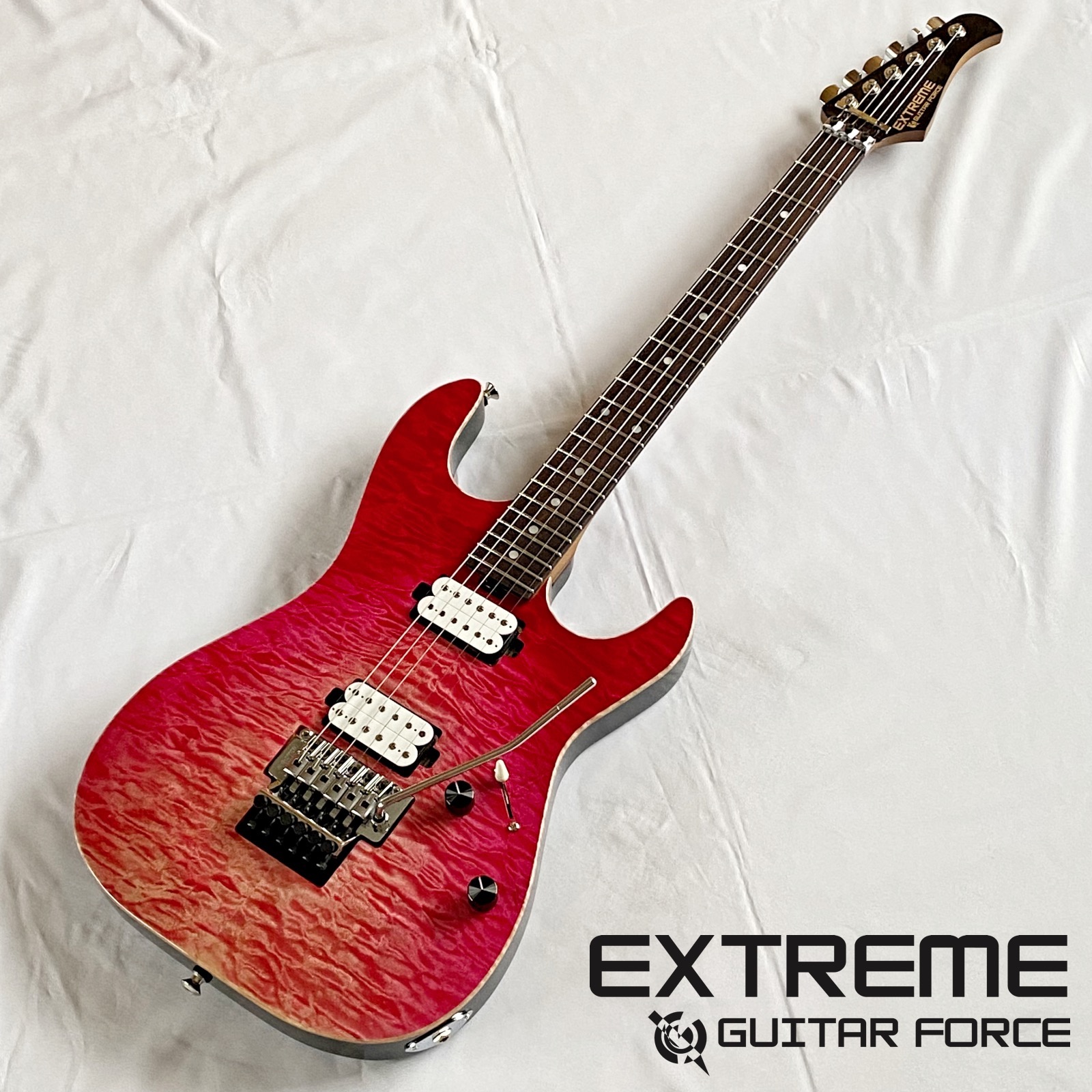 EXTREME GUITAR FORCE「SPEC-E」5A Quilted Maple/Alder トランス
