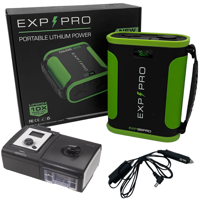 EXP96PRO APEX Battery (CPAP DC Cord Included) — EXP PRO