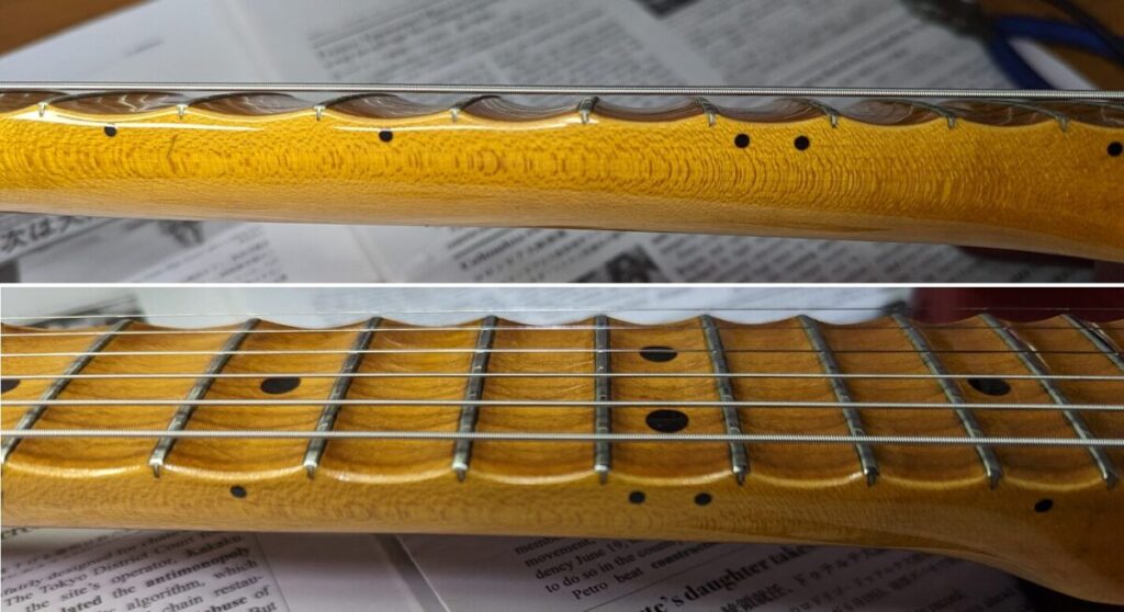 ギターのスキャロップ指板について 特徴・弾きやすさとメリット