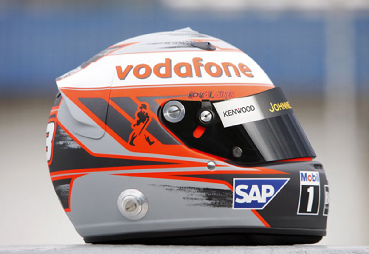 ヘイキ・コバライネン ヘルメット （2008年） 【 F1-Gate .com 】