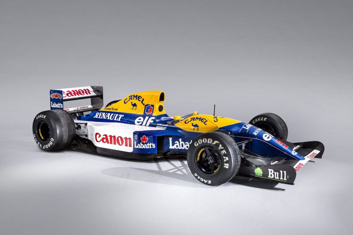 マンセルの王座獲得マシン『ウィリアムズFW14B』がオークション出品