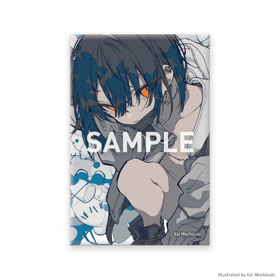 イラストスクエア缶バッジ ※ブラインド – FAN+Life