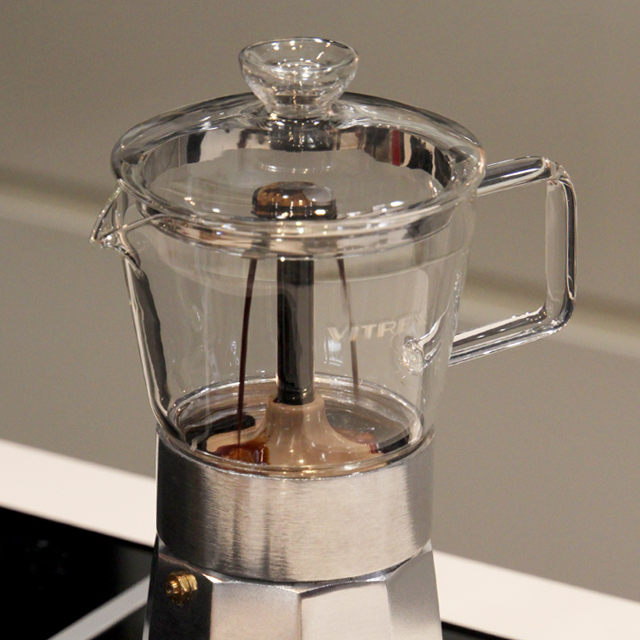 Cafetera Italiana 9 tazas Crystal Vitrex – Fantuzzi