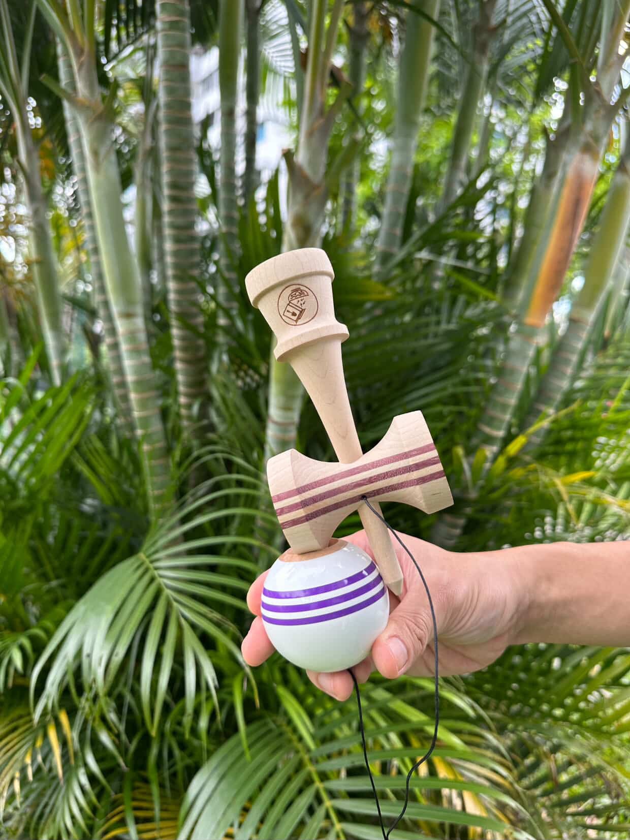Cereal Kendama KWC Purple Hybrid 2o4 Shape (シリアルけん玉 KEC
