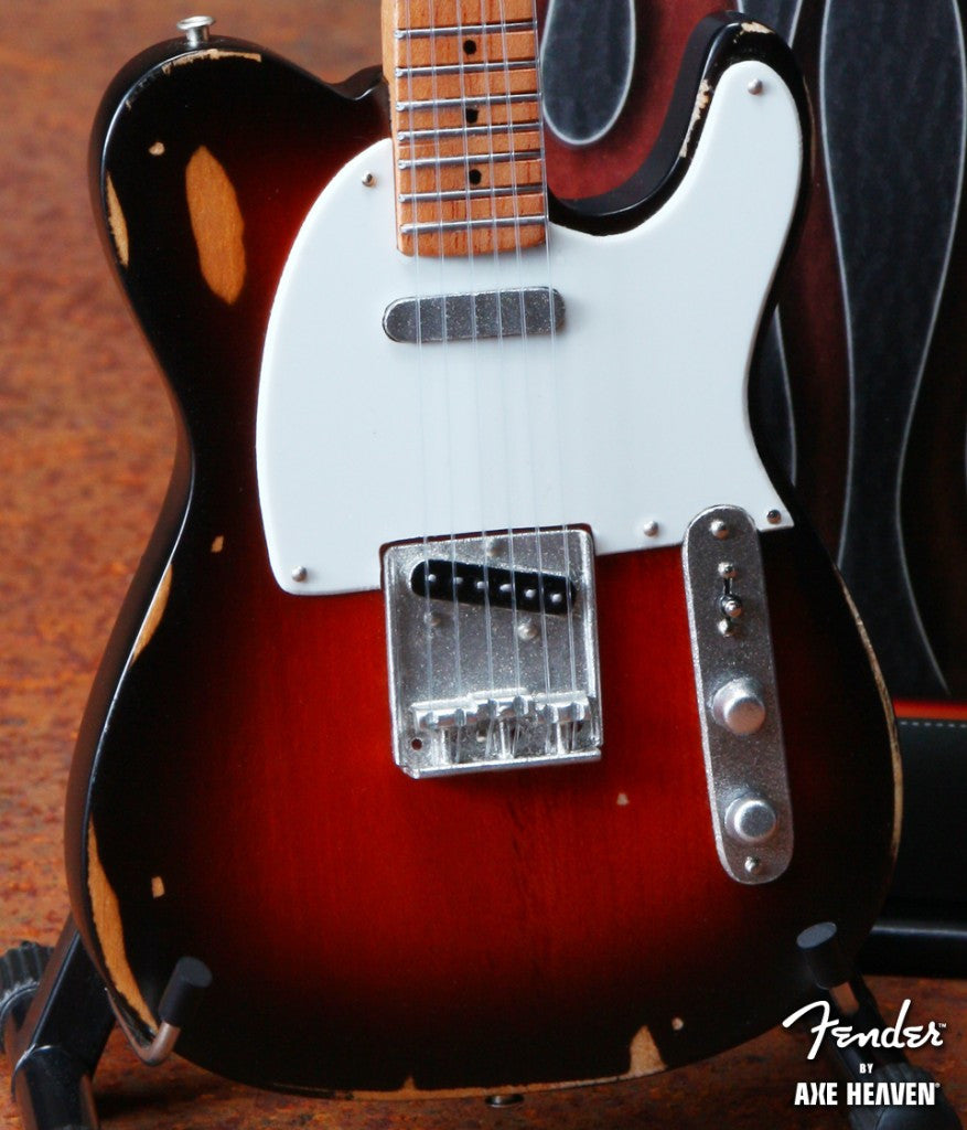 Fender™ Sunburst Road Worn™ Tele™ Mini Guitar Replica - Officially Lic