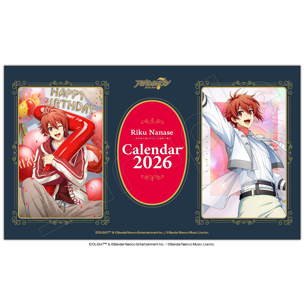 アイドリッシュセブン2026年卓上カレンダー 七瀬陸｜ファンミティ[fanmity]