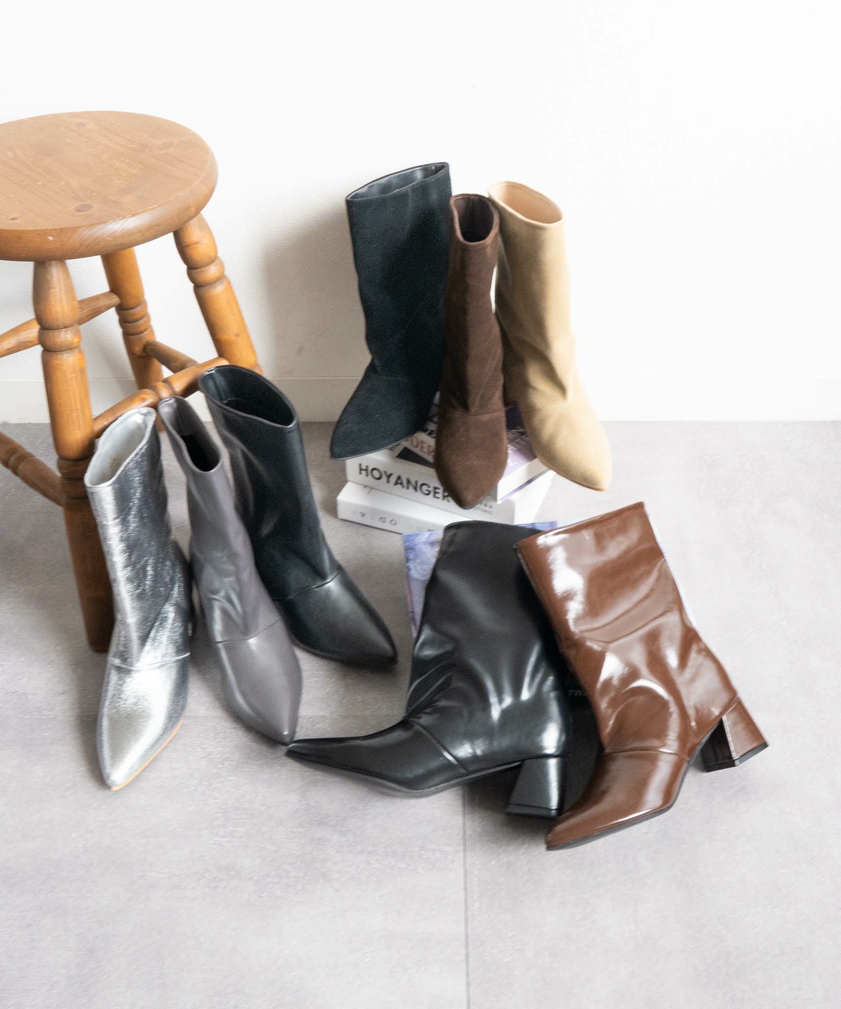 ワイドシャフトミドルブーツ/レディース/fabby fabby(ファビーファビー