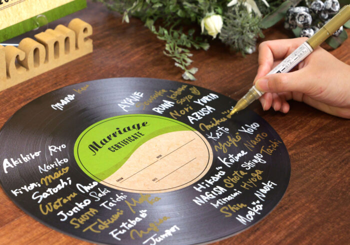 新商品情報】レコード型結婚証明書《第二弾》音楽好きにはたまらない