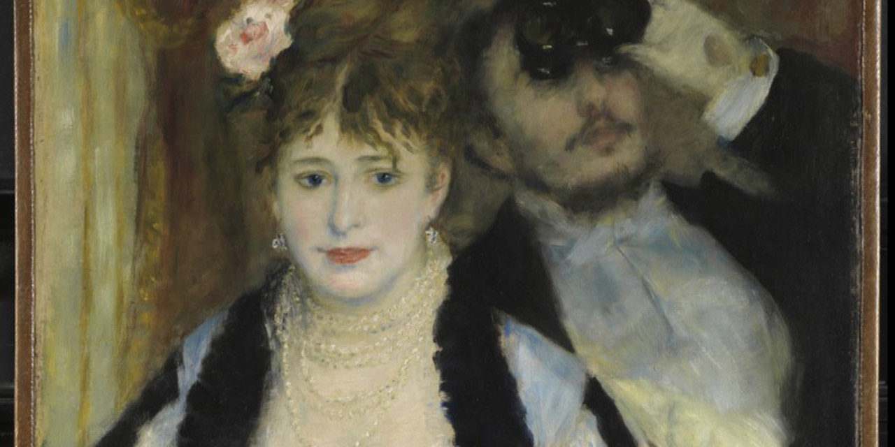 1874 – Pierre-Auguste Renoir, La Loge | Fashion History Timeline