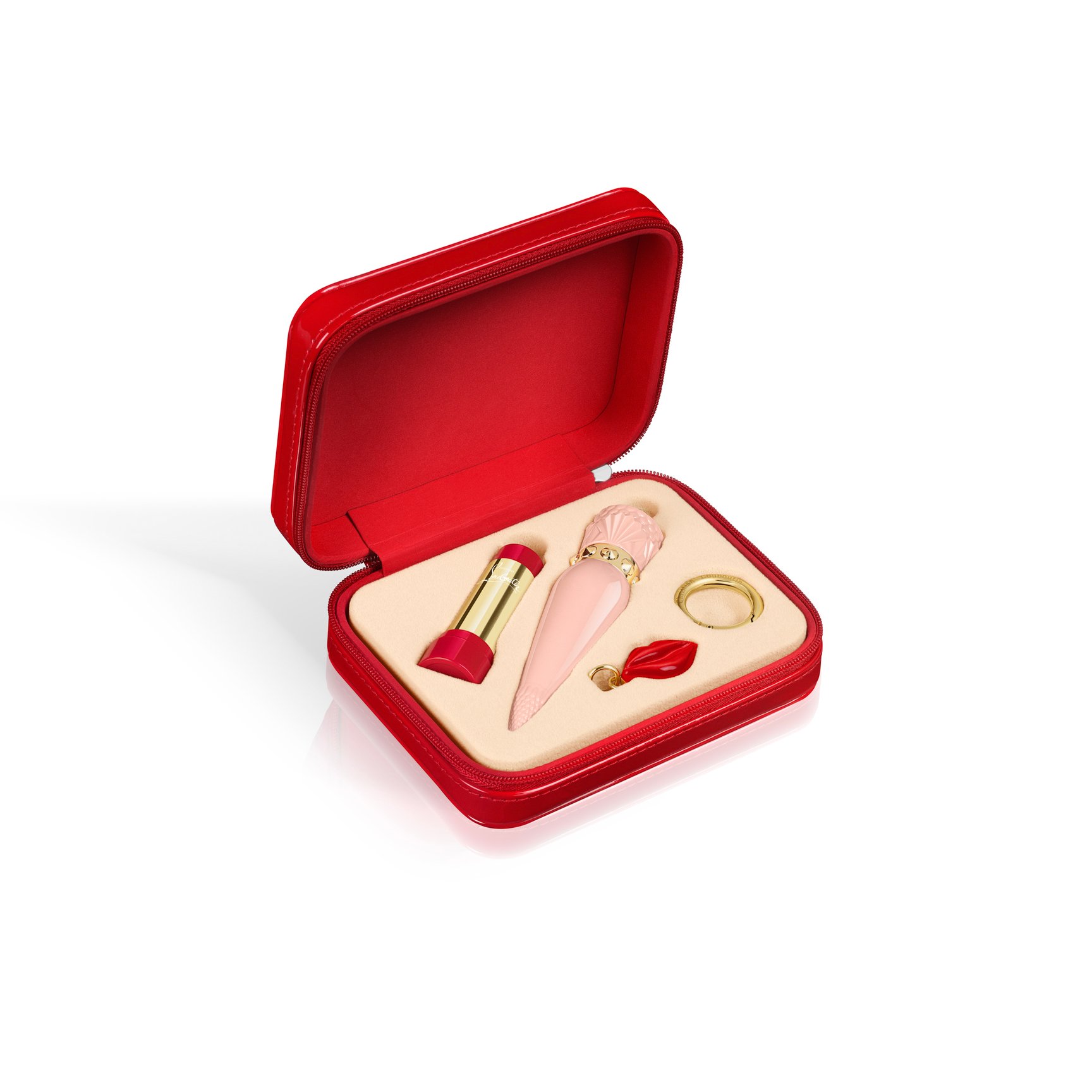 ホリデーコフレ2021】クリスチャン ルブタン：真っ赤なバニティケース