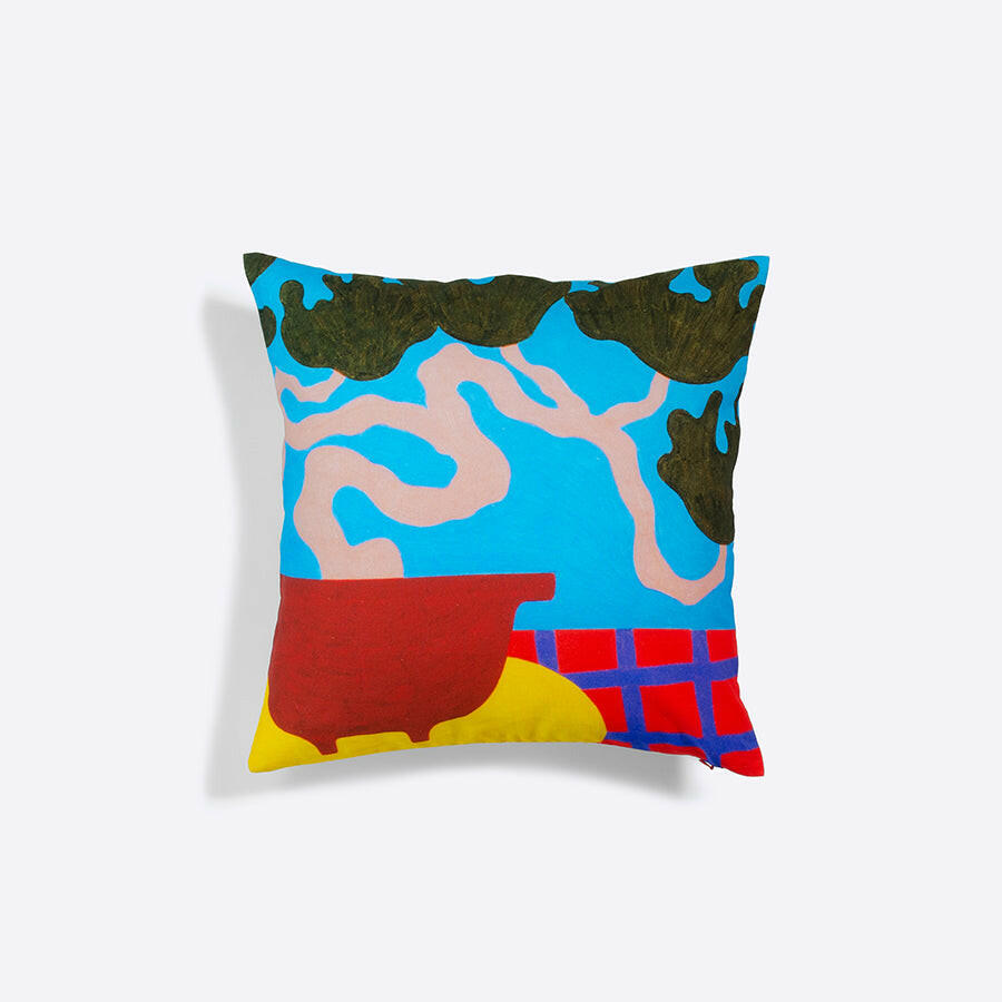 クッションカバー | おしゃれ コットン | 45×45cm | 村上生太郎 | 盆栽