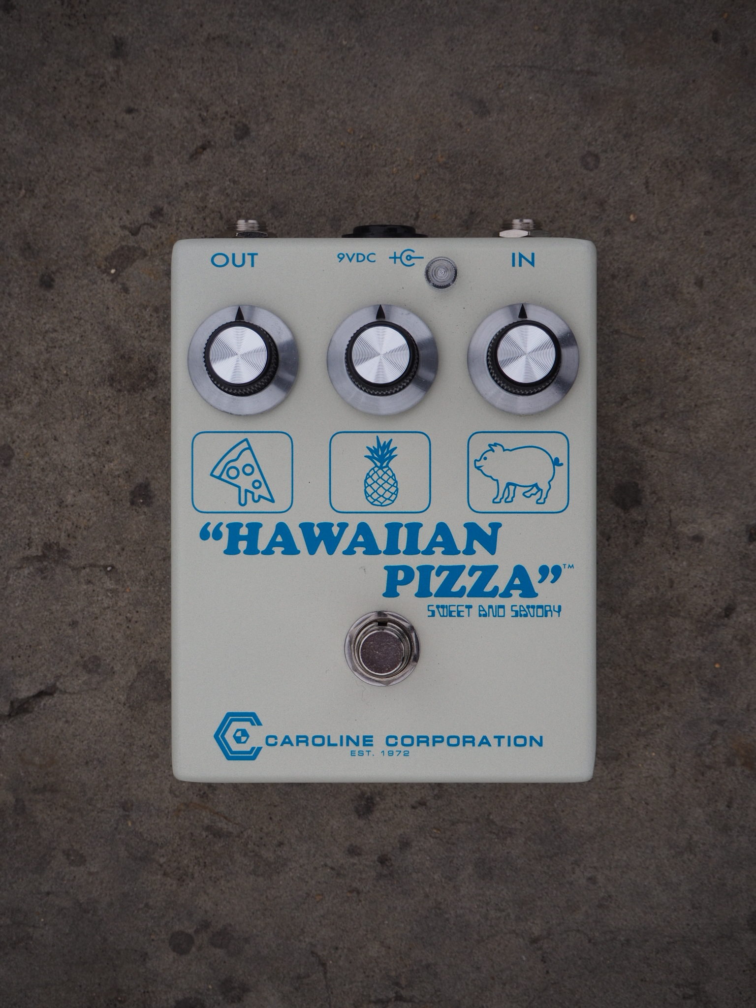 Caroline Guitar Co. Hawaiian Pizza Fuzz | Feedback Pedals