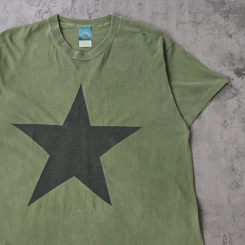 90s 90年代 ミュージック 音楽 バンT アールイーエム カーキ 半袖