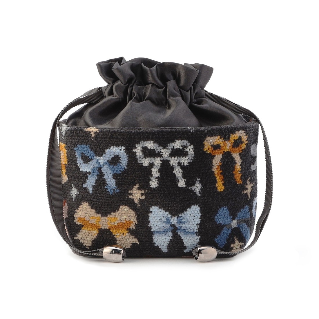 メニーリボンズ 巾着 L/MYR-257470(チャコールグレー): LOVERARY BY