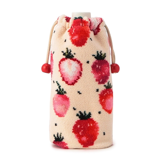 ストロベリードット ボトルポーチ L/STD-253013(アイボリー): LOVERARY