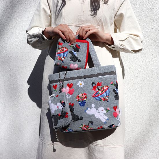 モンプティルル バッグ MPL-241077(ライトグレー): FEILER｜フェイラー