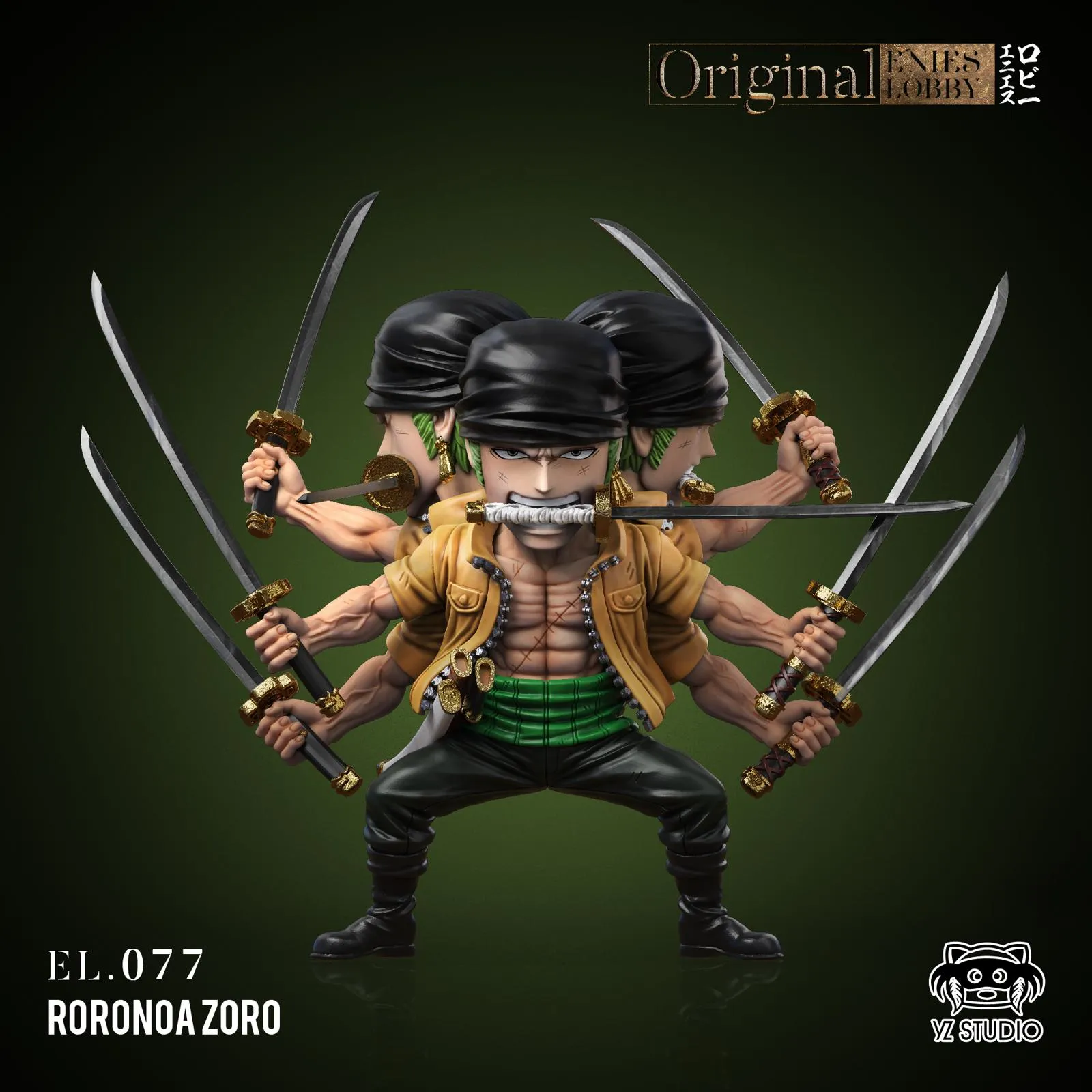 Nine-Sword Style Asura Roronoa Zoro - ONE PIECE Statue - YZ